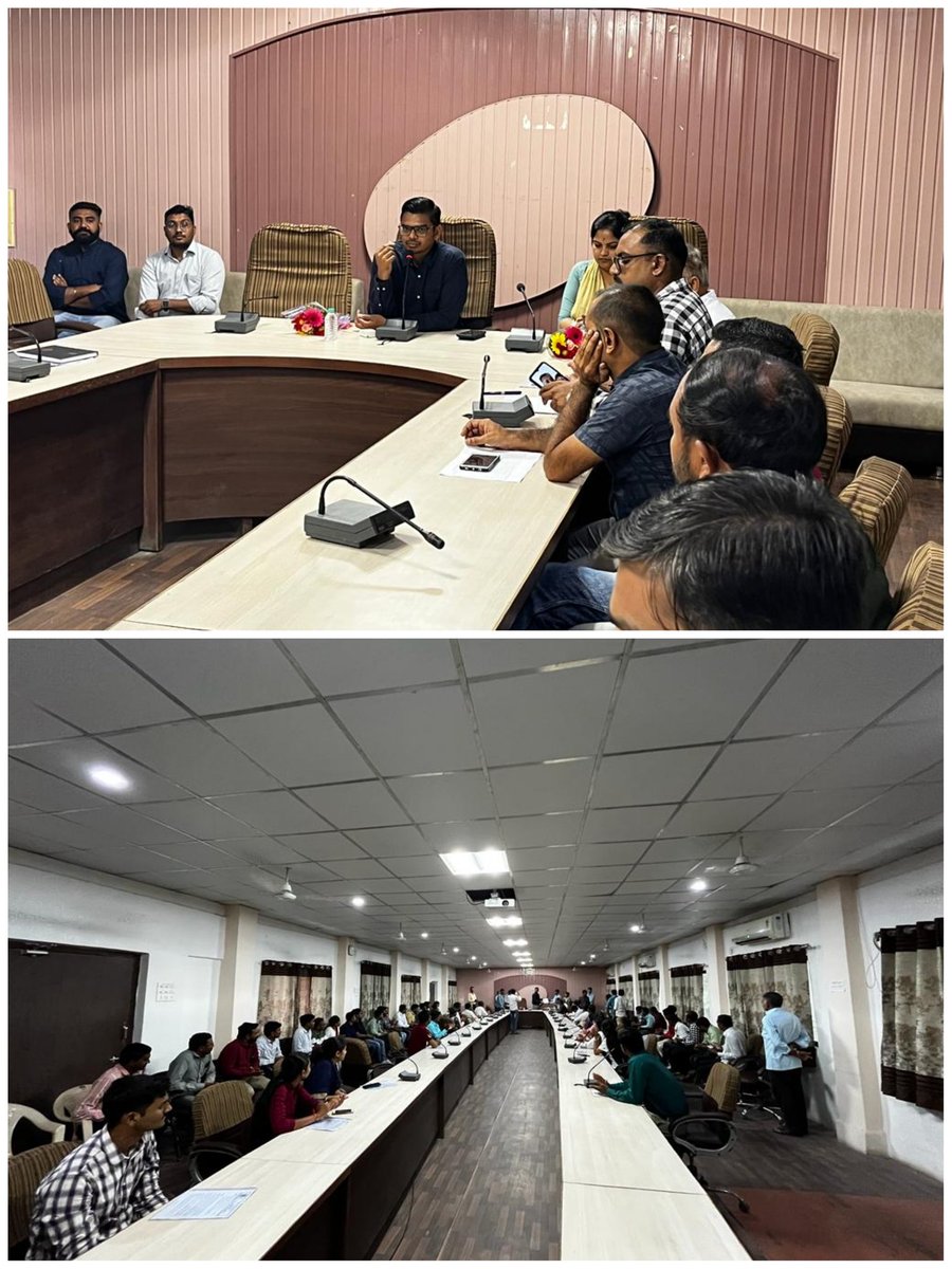 ddojamnagar2's tweet photo. જિલ્લામાં ફિક્સ પગારમાં ફરજ બજાવતા 43 ગ્રામસેવક,18 જુનિયર કારકૂન તથા 1 વિભાગીય હિસાબનીશને પાંચ વર્ષની સેવા પૂર્ણ થતા નિયમિત નિમણૂંકના ઓર્ડર આપી શુભેચ્છાઓ પાઠવવામાં આવી.
@CMOGuj @pkumarias @vmittra @GujPRHDept @CollectorJamngr @mahitijamnagar https://t.co/GVR67nmwXU