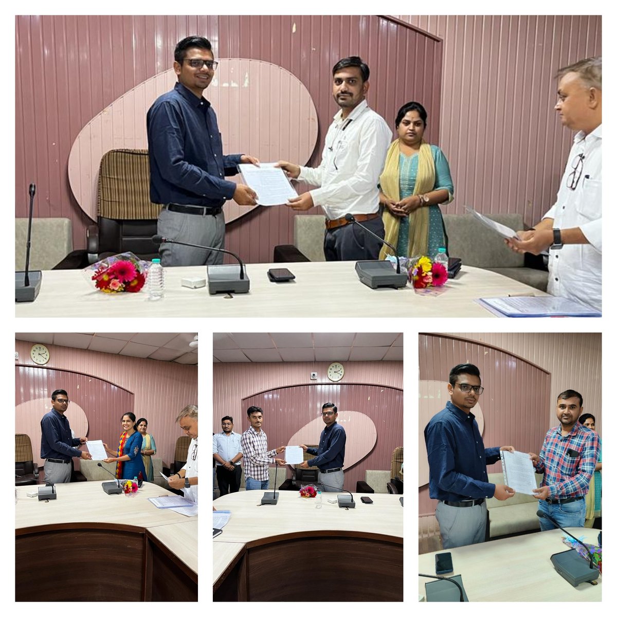 ddojamnagar2's tweet photo. જિલ્લામાં ફિક્સ પગારમાં ફરજ બજાવતા 43 ગ્રામસેવક,18 જુનિયર કારકૂન તથા 1 વિભાગીય હિસાબનીશને પાંચ વર્ષની સેવા પૂર્ણ થતા નિયમિત નિમણૂંકના ઓર્ડર આપી શુભેચ્છાઓ પાઠવવામાં આવી.
@CMOGuj @pkumarias @vmittra @GujPRHDept @CollectorJamngr @mahitijamnagar https://t.co/GVR67nmwXU