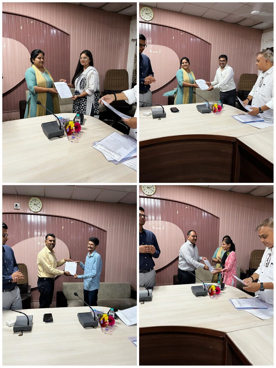 ddojamnagar2's tweet photo. જિલ્લામાં ફિક્સ પગારમાં ફરજ બજાવતા 43 ગ્રામસેવક,18 જુનિયર કારકૂન તથા 1 વિભાગીય હિસાબનીશને પાંચ વર્ષની સેવા પૂર્ણ થતા નિયમિત નિમણૂંકના ઓર્ડર આપી શુભેચ્છાઓ પાઠવવામાં આવી.
@CMOGuj @pkumarias @vmittra @GujPRHDept @CollectorJamngr @mahitijamnagar https://t.co/GVR67nmwXU