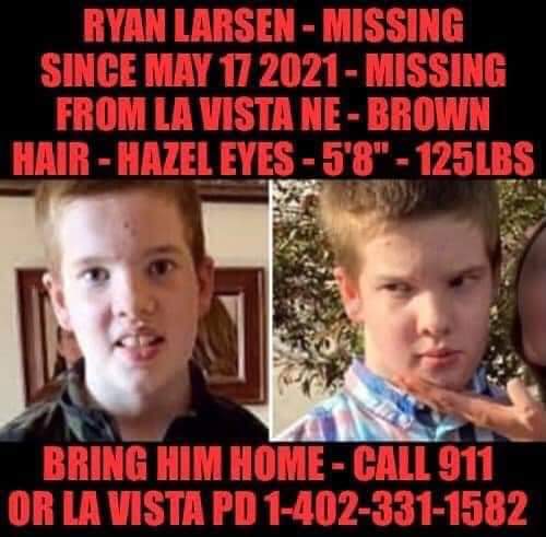 CopWife1950's tweet photo. It's been one year
#findRyan #missing #Autism #Nebraska https://t.co/U0ETjWZkol