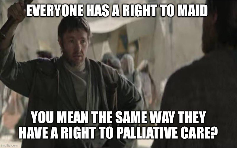 EKpalliative's tweet photo. We need to ensure EVERY Canadian has the right to high quality, comprehensive palliative care. #PalliativeCare 
Difference in access to MAiD vs Pall Care: https://t.co/PO9dDJwSWP