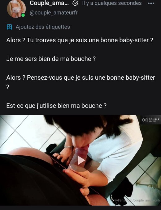 Et encore une vid&eacute;o gratuite sur #onlyfans https://t.co/UUIBrhxTER<a href="/tag/onlyfans"class="tags">#onlyfans</a>