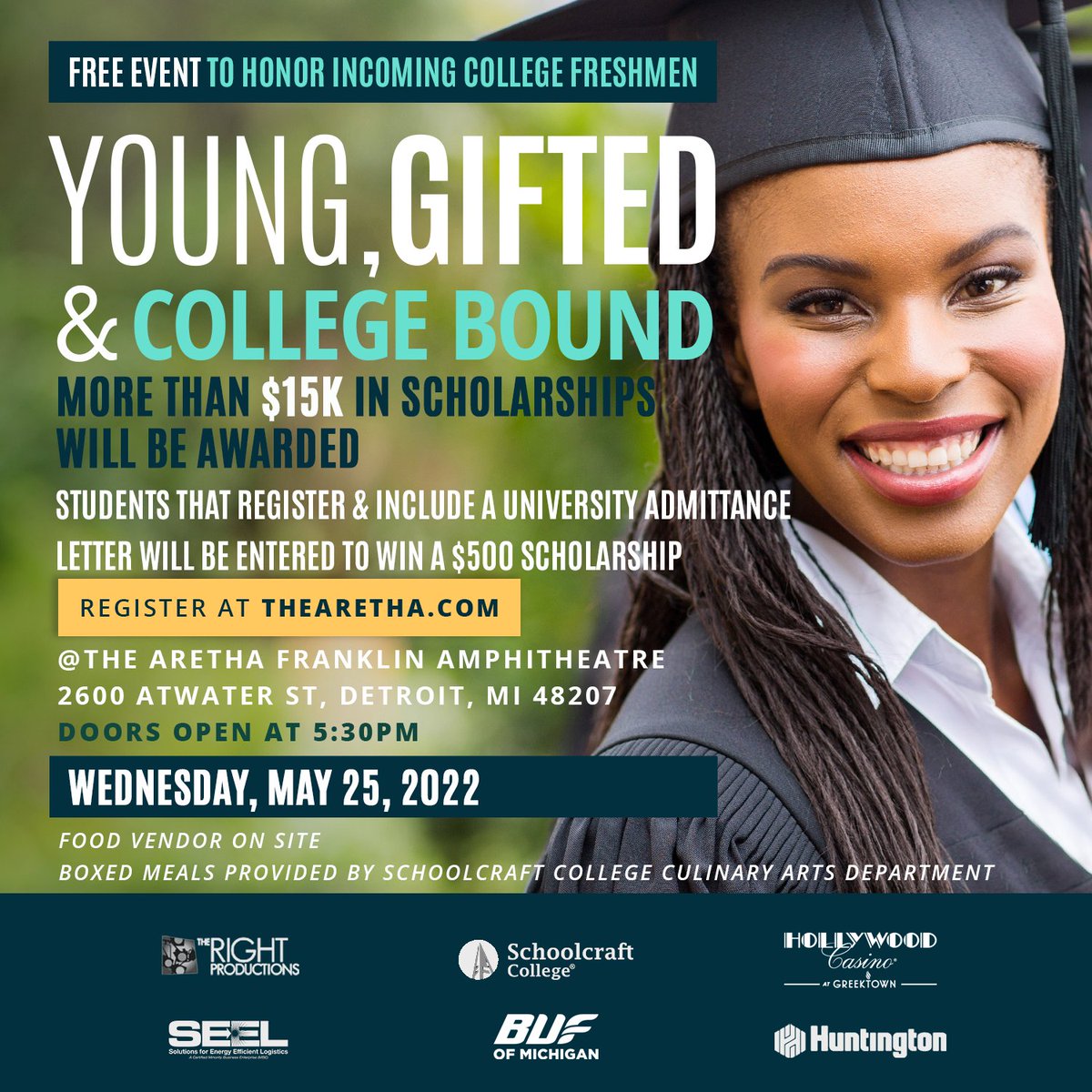 Class of 2022, are you young, gifted, and college-bound? If so, register today for a free event with the possibility of winning a scholarship!