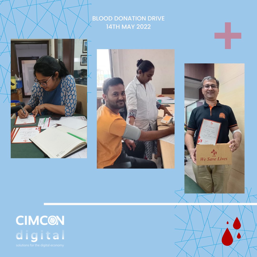 MachineAstro's tweet photo. "Sometimes money cannot save a life but donated blood can."

We at CIMCON understand this and hence organized a Blood Donation Camp to play a small part in giving back to society. 

#blooddonationcamp https://t.co/8fD8GBsOx2
