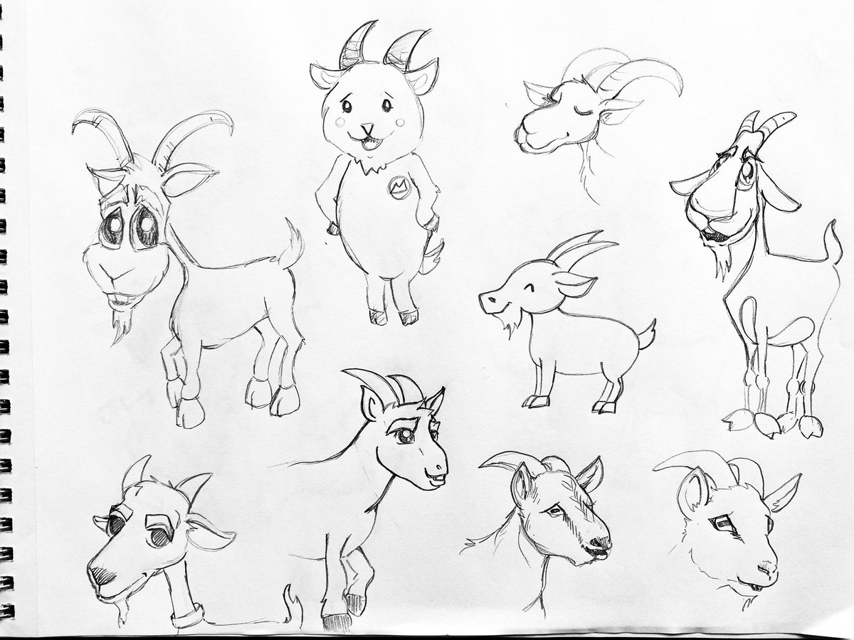 sara__huse's tweet photo. Drawing’ goats. https://t.co/bBR8hjKoWM