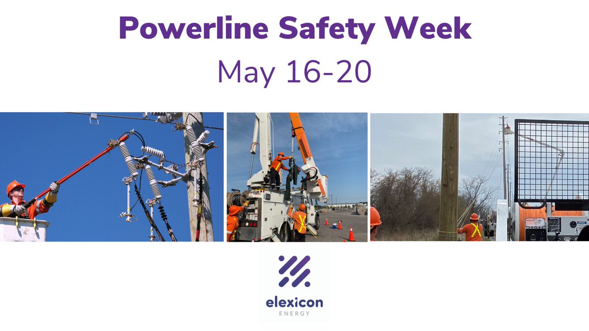 ElexiconEnergy's tweet image. Its #PowerlineSafetyWeek! Everyone should always assume that a powerline is live and dangerous. Thanks for our crews who always take safety precautions to keep our customers and colleagues safe. @homeandsafety #StopLookLive #Energy #StaySafe