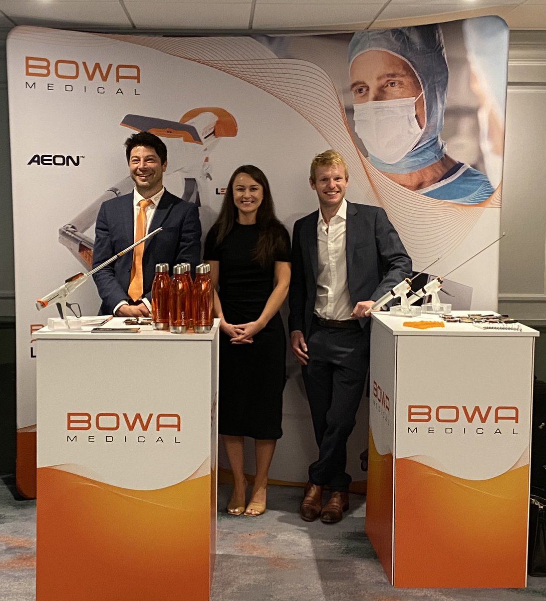 BOWAMEDICALUK's tweet photo. We are at #BOMSS2022 in Brighton this week, presenting the premium #AEONendostapler made in USA by ⁦@LexingtonMed⁩ &amp; #BOWALOTUS Torsional Ultrasonic Scalpel manufactured in Devon. 

See our friendly #BOWAMEDICALUK team on stand 1.

#BariatricSurgery ⁦@bariatricBOMSS⁩ https://t.co/RTa9OqkzB9