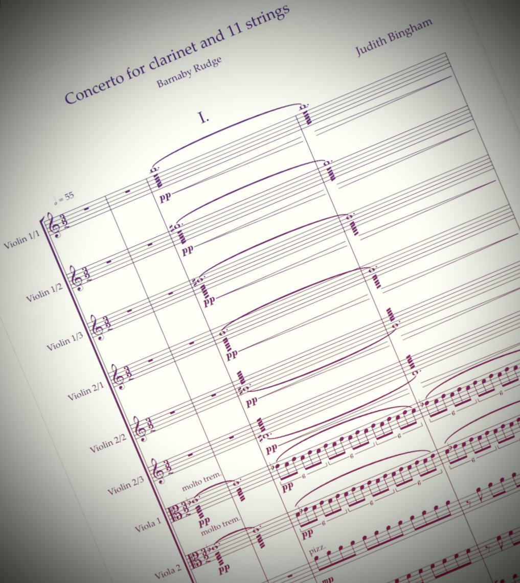 jamconcert_uk's tweet photo. #Sneakpeek: We have just received @binghamcomposer's ‘Concerto for Clarinet’ – this year’s Festival Commission! 

The world premiere of the piece will take place on 15.7. &amp; we are thrilled that the distinguished Michael Collins will perform it together with @mozartplayers. https://t.co/1vM84TosqT