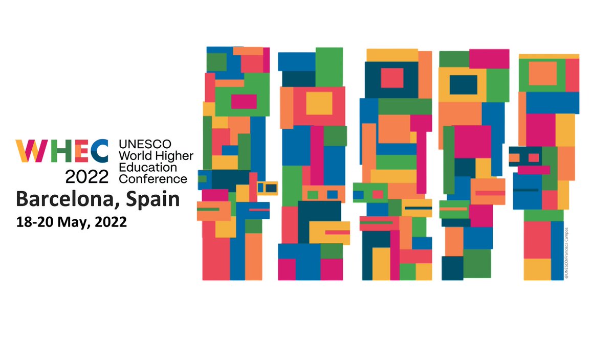 Join us tomorrow at the UNESCO World Higher Education Conference 2022 - the largest international conference in the field of education! #MeetTheWorld #WHEC2022 #UnleashTheTalent whec2022.org/EN/homepage