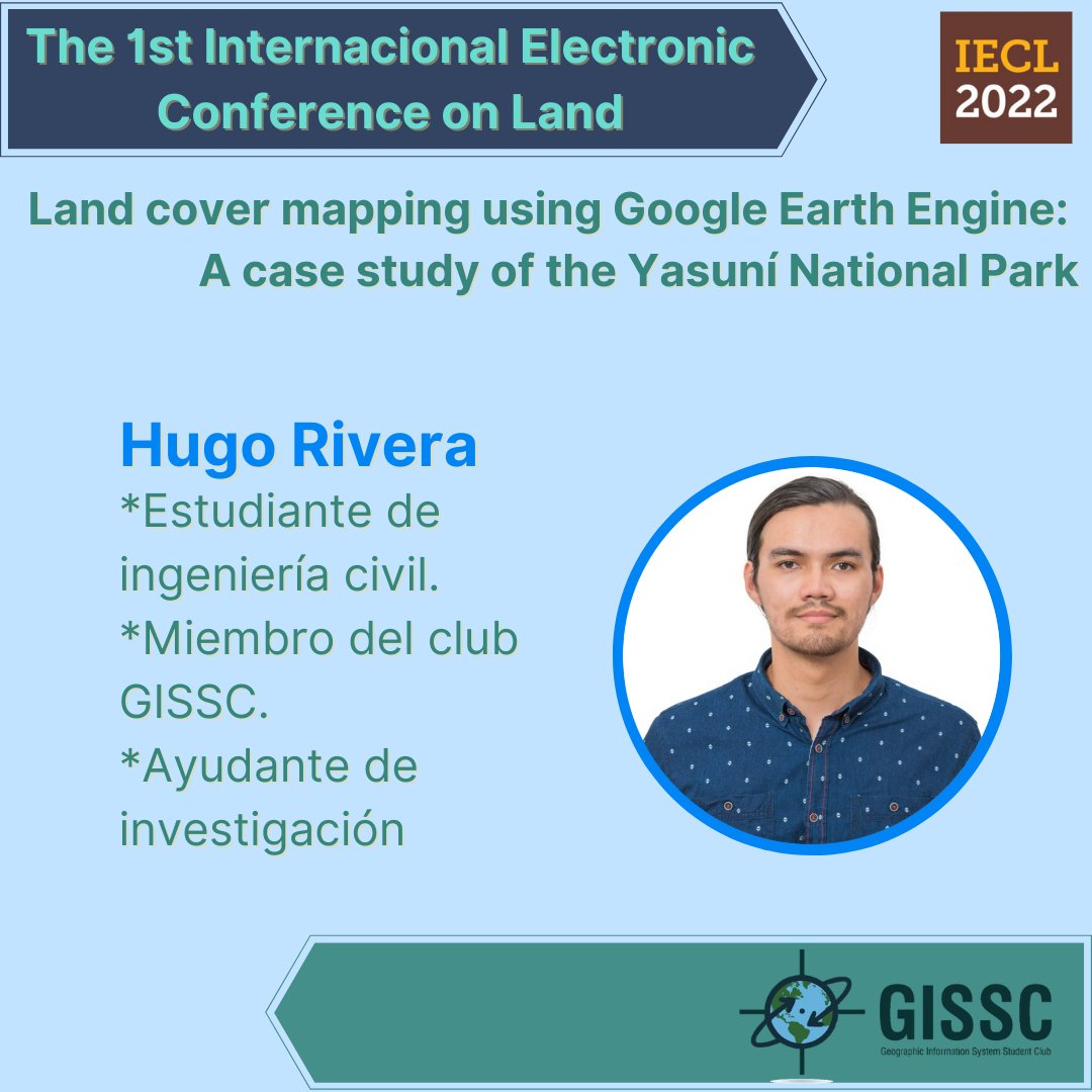 gissc_espol's tweet photo. Felicitamos a nuestro miembro del club #GISSC Hugo Rivera, estudiante de Ingeniería Civil, que participó como autor en la presentación de póster científico en #IECL2022, importante conferencia internacional. https://t.co/34EOniyJpM