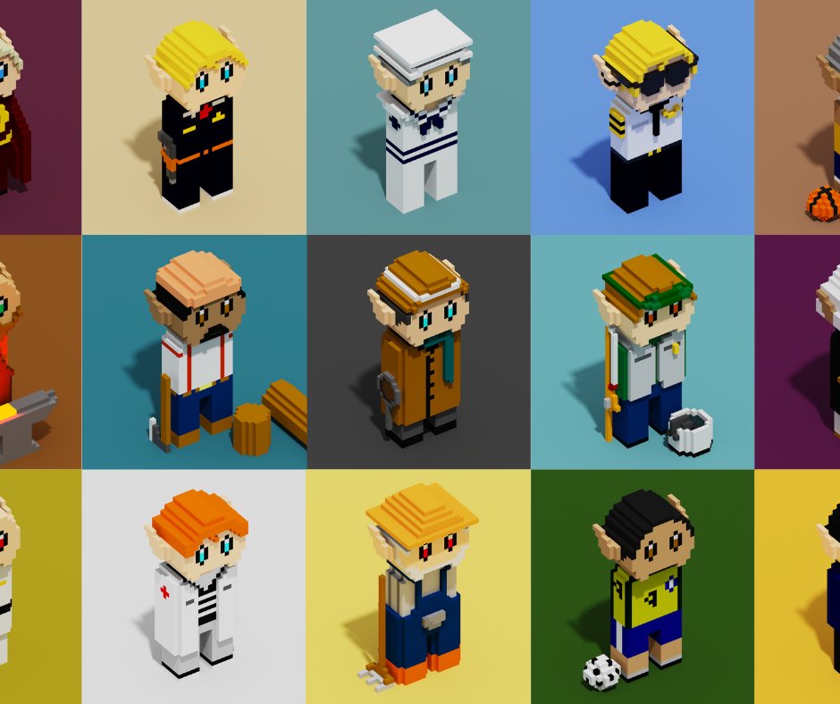 Voxel Elf Club tweet media