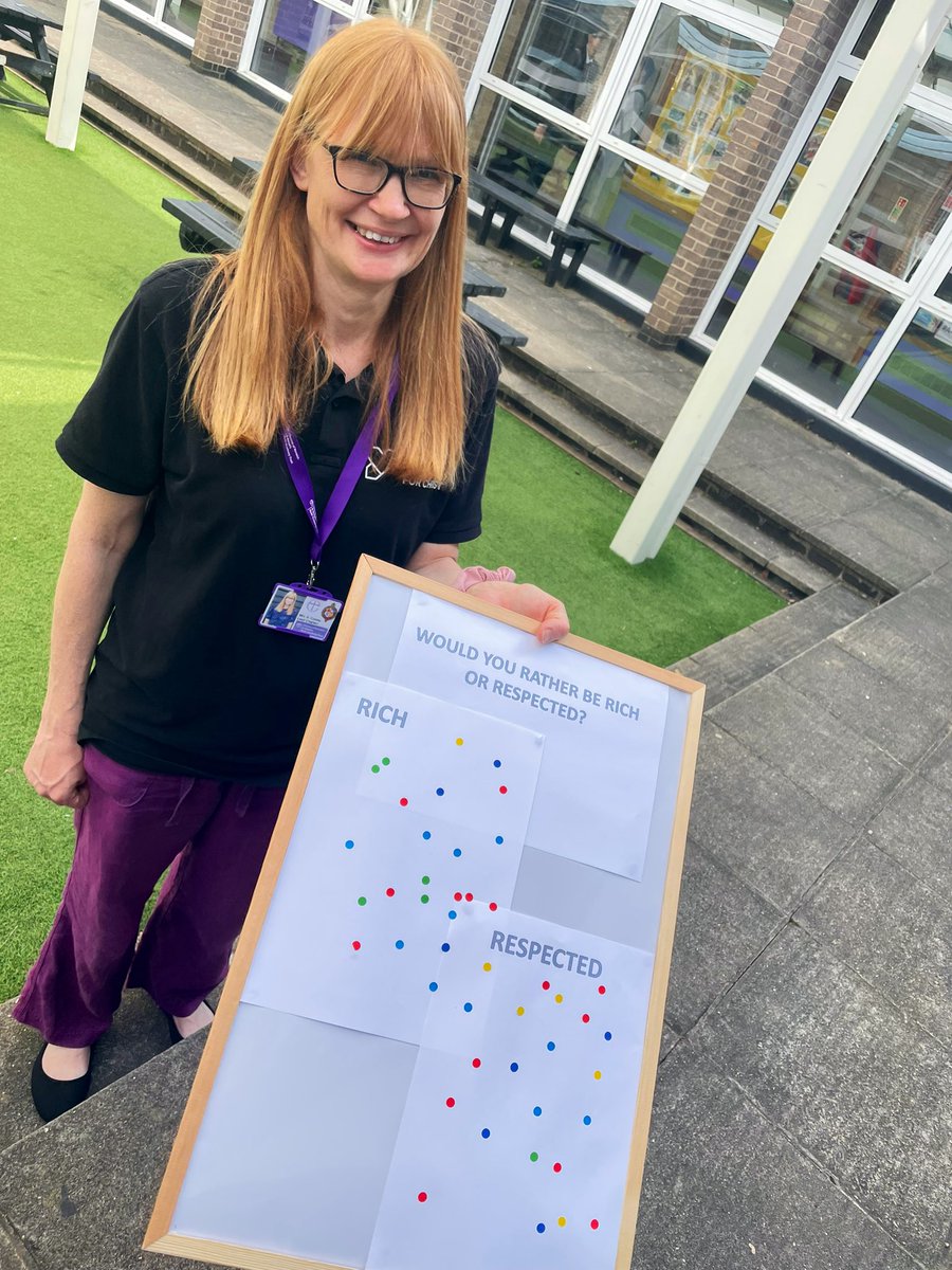 RobConnellyHT's tweet photo. A brilliant question posed by school chaplain Amy @integrateyfc @ASHS_Harleston this morning… and a great response from some of the students… ‘It depends how you define rich?’ 💜

@StBenetsMAT @HarlestonFed https://t.co/1FYJGJ6rYz