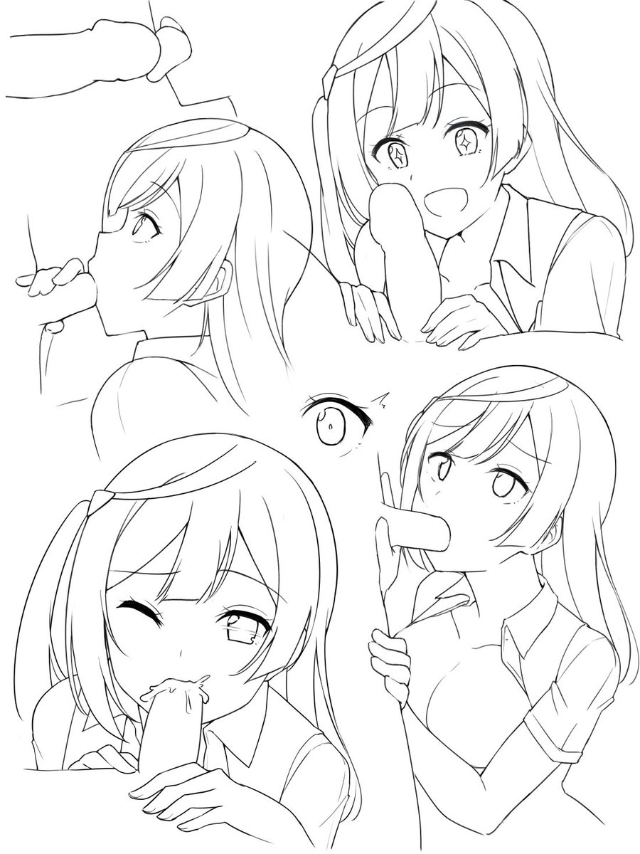 撮影せっちゃん②線画 