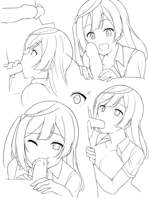 撮影せっちゃん②線画 