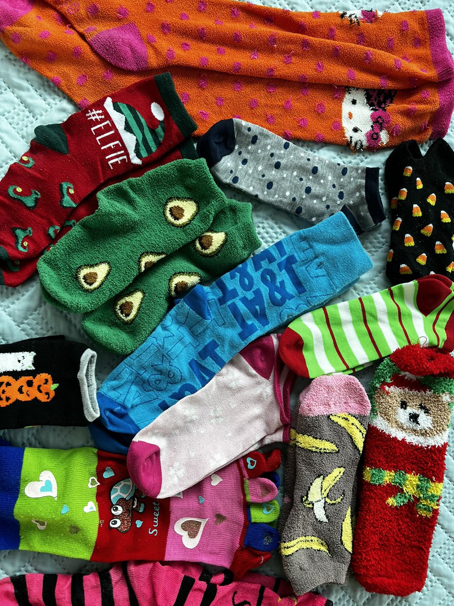 Kelita_cool's tweet photo. It’s Crazy Socks Tuesday!!!! Which one will go with my #ATTtastic mood??? @mexicollectors @ATT #WFH #LifeAtATT #FocusOnYou #EAW https://t.co/AsGkzTS7lv