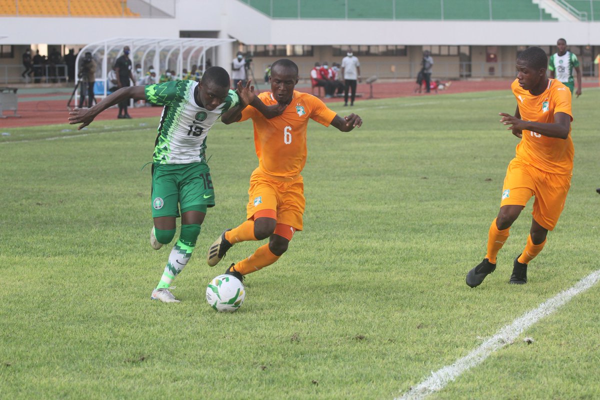 AFI_CI's tweet photo. @AFI_CI  Pour un retour à la CAN après 2015, tous mobilisés derrière Lassina Dao et les Eléphanteaux juniors 🇨🇮⚽️qui jouent leur qualification pour #EGYPTE2023 face au Nigeria, ce mardi, à Niamey (19h30). @Domoraud_17 @arudin26 @maxigr04del @KoloToure28 
#AllezlesElephanteaux https://t.co/pFOOol1Kyr