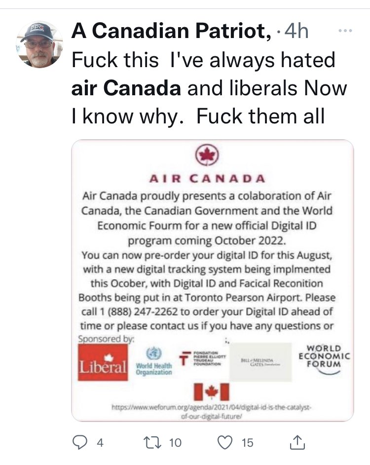 GetMadGetAngry's tweet photo. The epitome of conservative stupidity. Spelling mistakes everywhere, clearly fake and yet someone who calls themselves a Canadian patriot (😂 wtf is that) foams at the mouth over something that doesn’t exist. And they call progressives “sheep” 🙄😏🥸 https://t.co/fH4A1HryXj