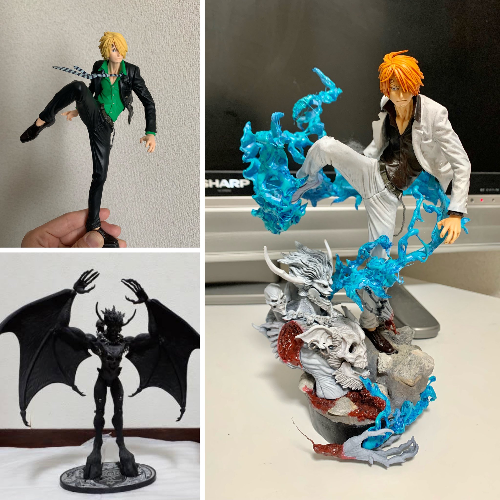 ワンピース サンジ フィギュア 魔神風脚 イフリートジャンブ