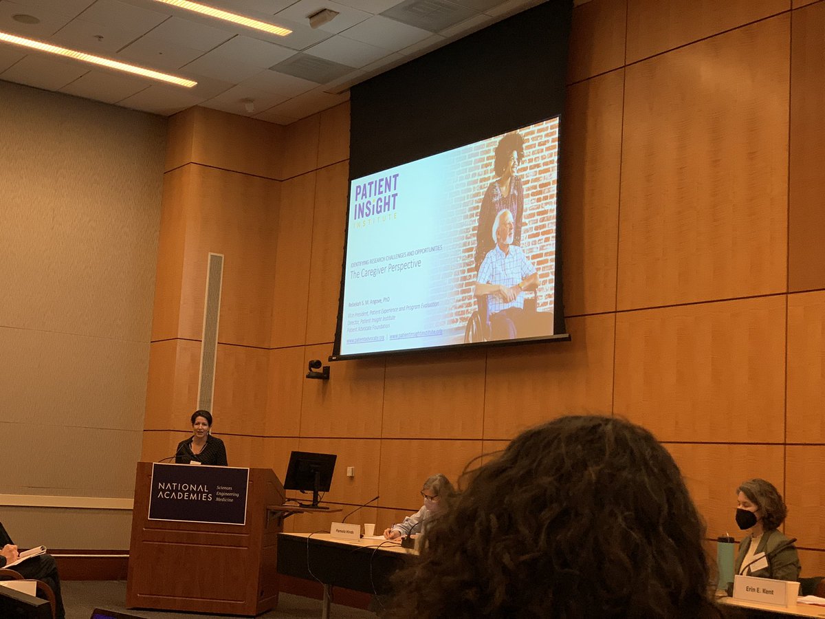 by_MLW's tweet photo. @Rebekahangove kicks off Day 2 of #seriousillnesscareNASEM highlighting the importance of bringing caregiver perspectives in health services research @NPAF_tweets #CaregiversCount22 https://t.co/mrgoyUsFup