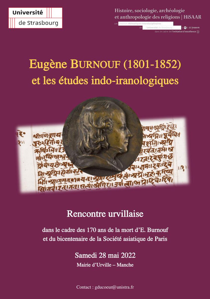 SAHMValognes's tweet photo. Rencontre urvillaise : dans le cadre des 170 ans de la mort d’E. Burnouf et du bicentenaire de la Société asiatique de Paris
Samedi 28 mai 2022
Mairie d’Urville – Manche
#valognes #societearcheologievalognes #Urville #Manche 
https://t.co/1jFm5FQENh https://t.co/Faog9dER42
