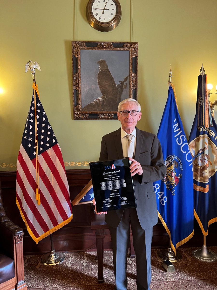 JAGenius (@geniusjag) on Twitter photo How awesome is this <a href="/JAGnational/">Jobs for America's Graduates</a>?! Wisconsin Governor Evers holding his JAG Plaque from "JAG Spotlight days" hosted in Wisconsin! Thank you Governor Evers for your support! How awesome is this <a href="/JAGnational/">Jobs for America's Graduates</a>?! Wisconsin Governor Evers holding his JAG Plaque from "JAG Spotlight days" hosted in Wisconsin! Thank you Governor Evers for your support!