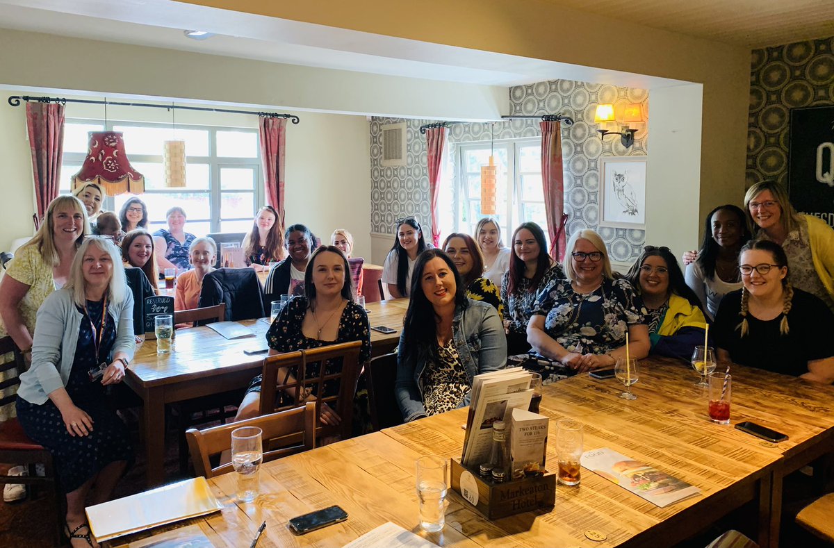 UoDECS's tweet photo. Celebrating with our wonderful Stage Three #EarlyChildhoodStudies Students 🎉🎉🎉 #DerbyUniSuccess @DerbyUni https://t.co/OPIll9Gwzx