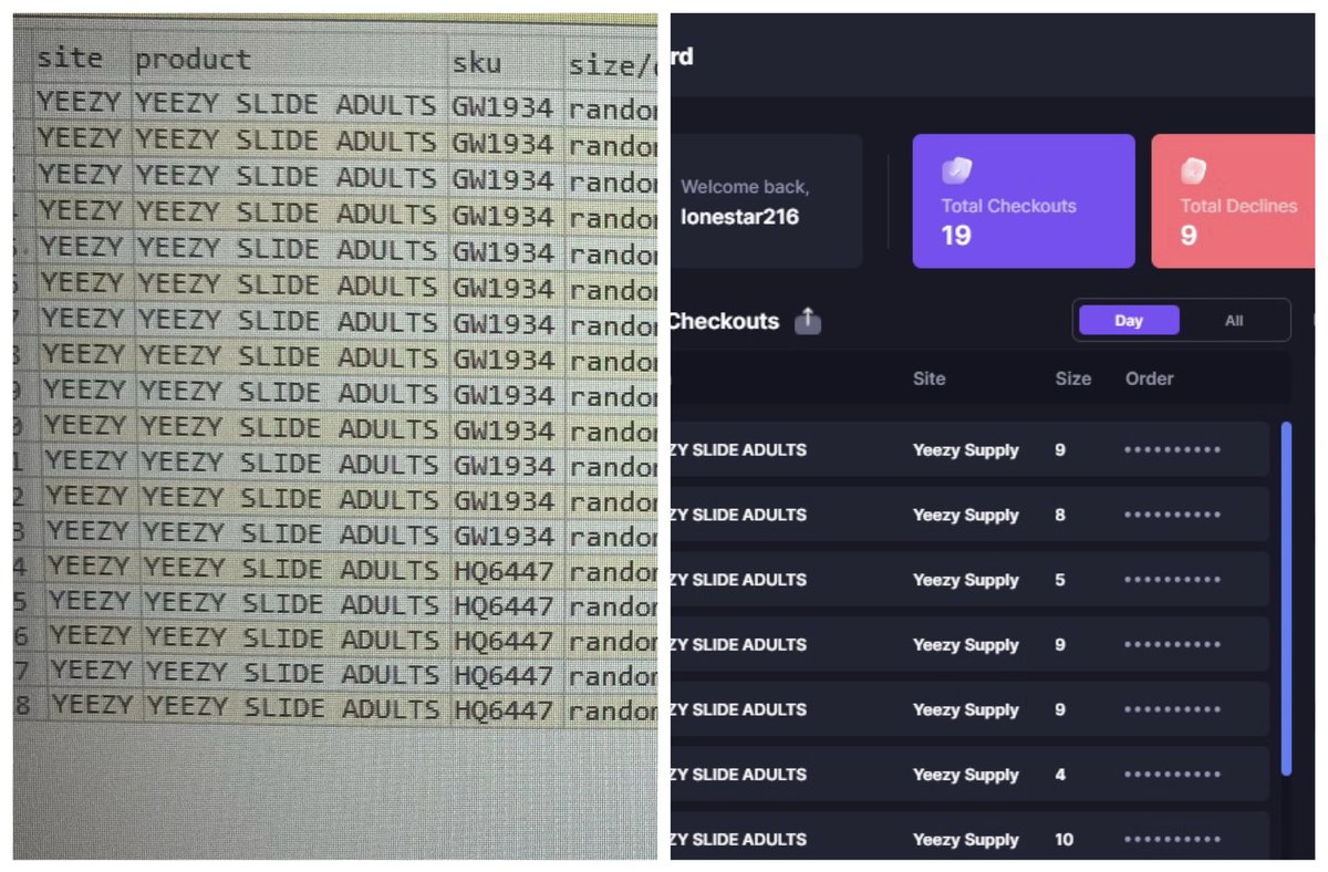 40 slides a couple went unlogged @ValorAIO @tricklebot @LiveProxies @ProxyChimp @BartProxies @TheXYZStore @proxydrop_com @SkyGmails thanks for the 🔥 gmails as always @ChefServers