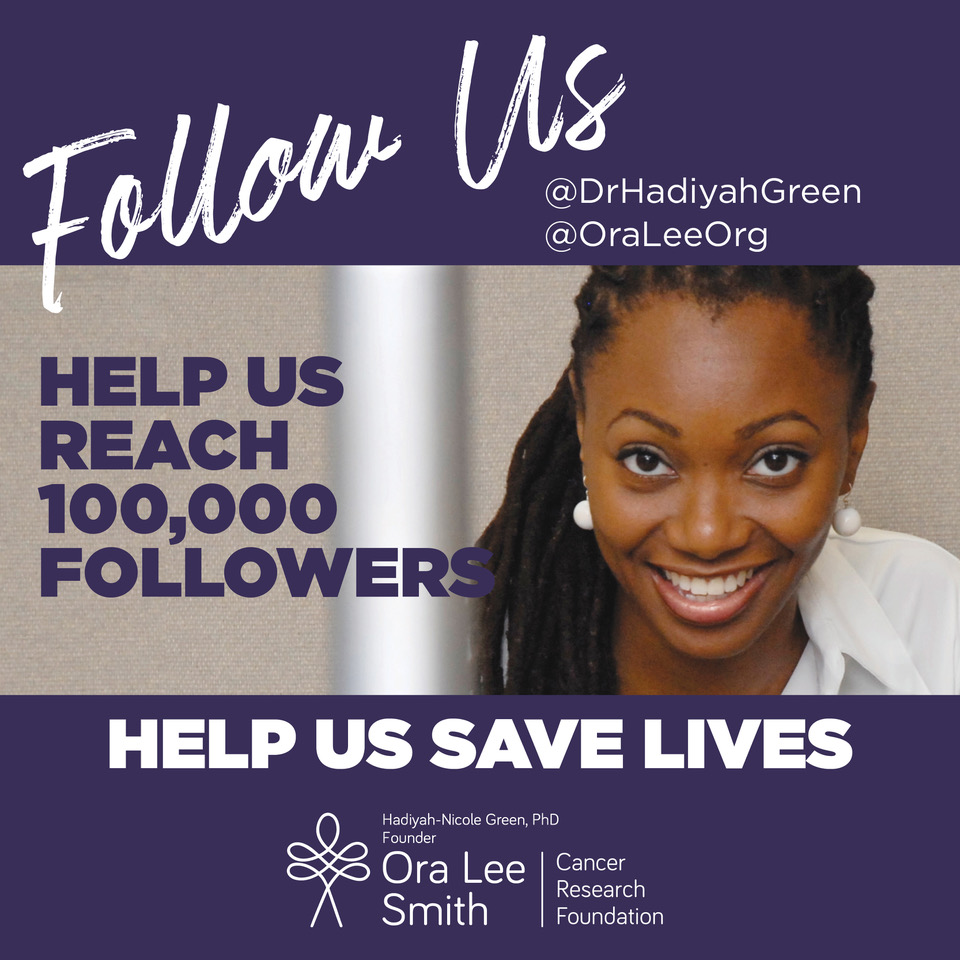 drhadiyahgreen's tweet photo. @OraLeeOrg was founded by innovator &amp; humanitarian @drhadiyahgreen Follow us to raise awareness &amp; funds for the #tech she developed that kills #cancer in 15 days without observed side effects. #BeyondHope

#OraLee
#DrHadiyahGreen
#CancerResearch
#CancerAwareness https://t.co/HVXCLInsmq