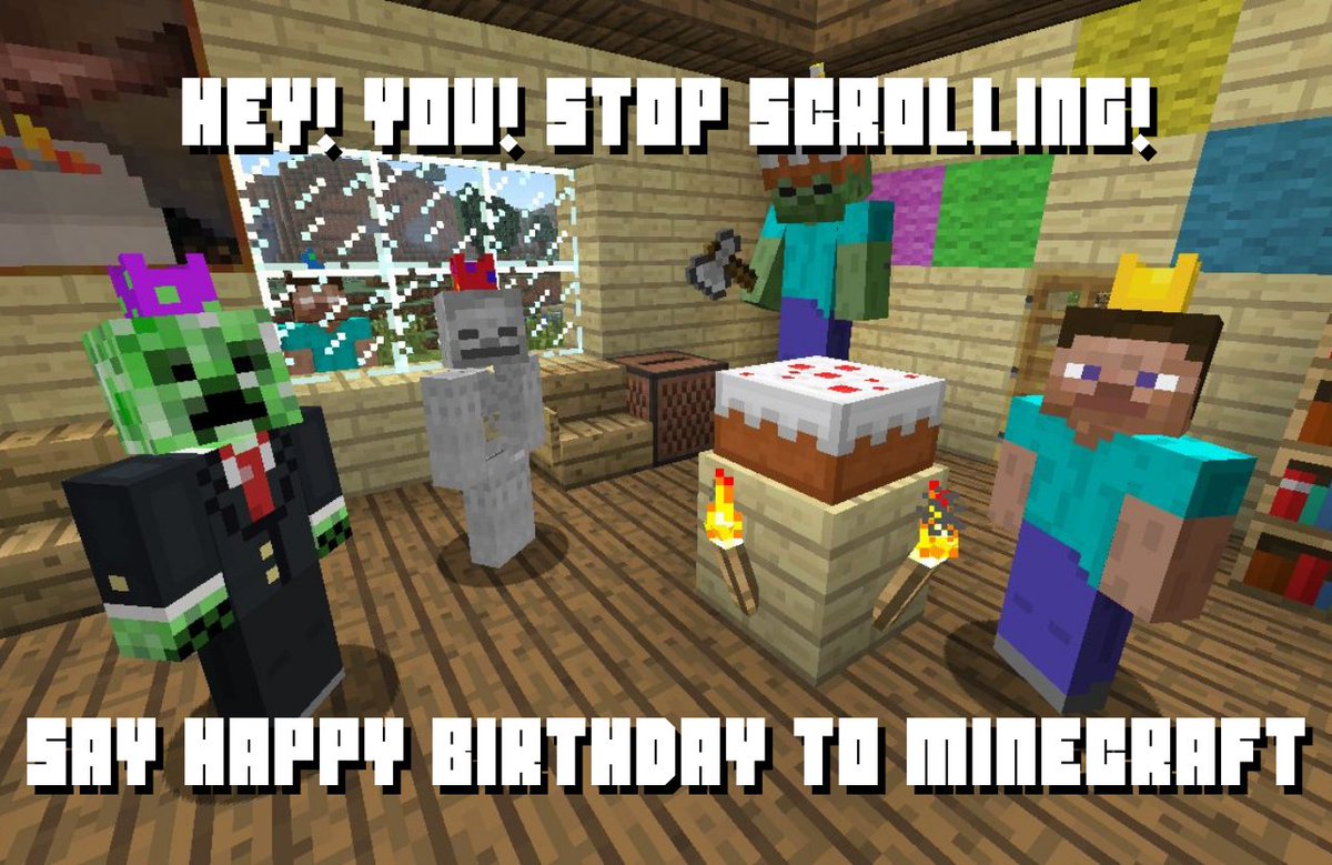 MinecraftMeme16's tweet photo. On May 17, 2009, exactly 13 years ago, the first version of Minecraft was released https://t.co/mOhaihHRFZ