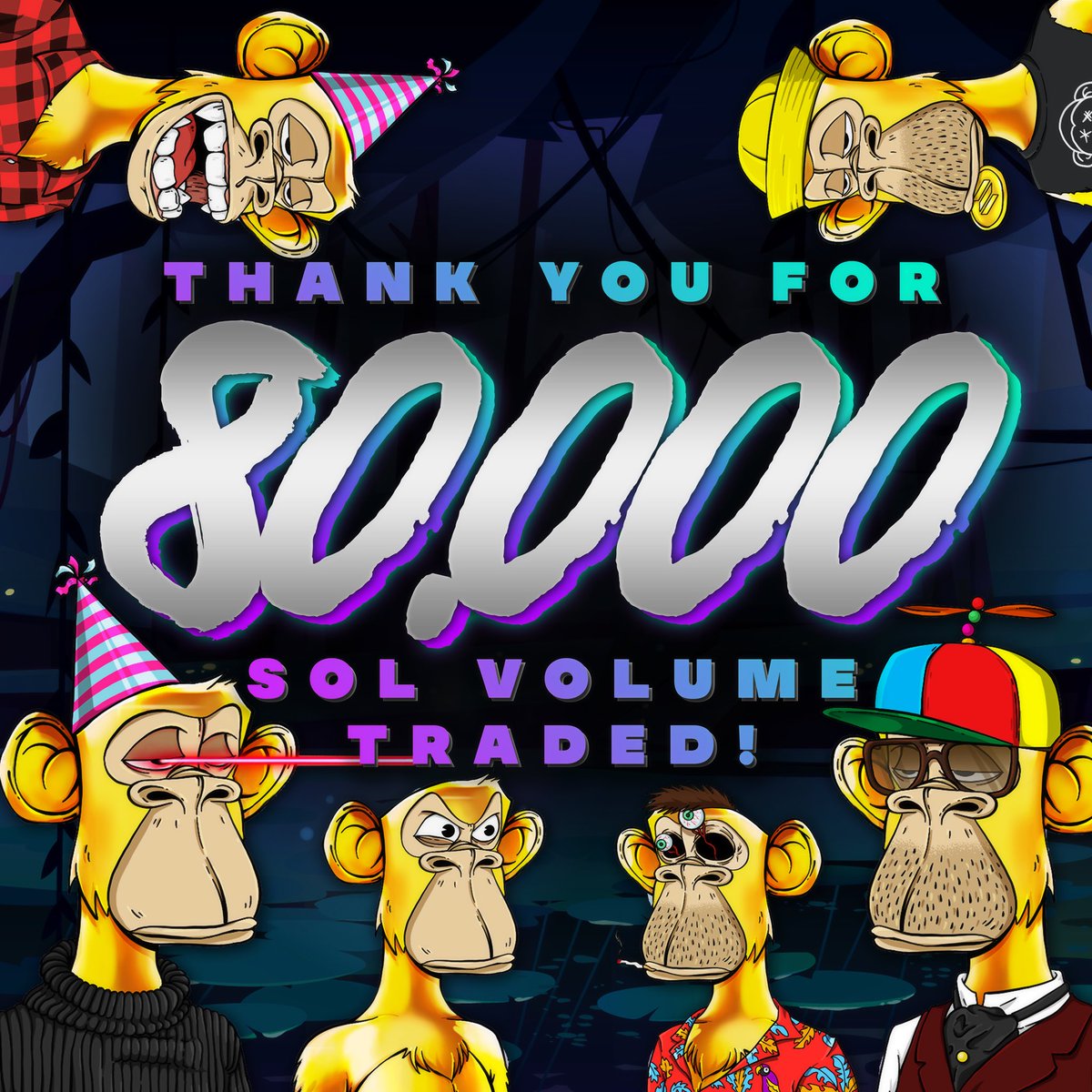 Over $1,000,000 invested into BASC within the past 24 hours… floor price went from 2.5 SOL to 30 SOL… probably nothing 🙈🙉🙊

#solana #SolanaNFT #NFTCommunity #ape #basc #nft #SolanaSummer #boredape