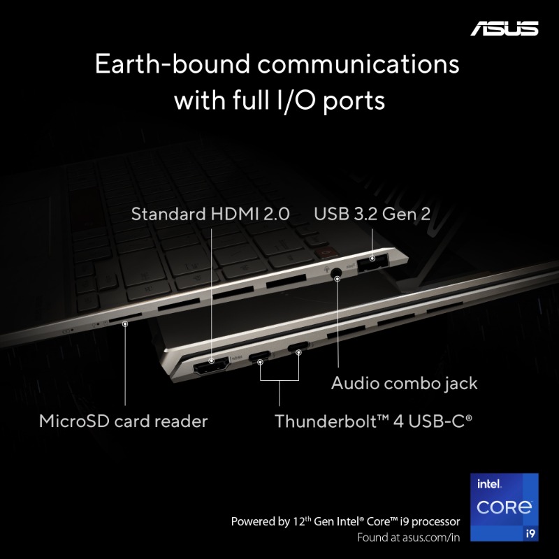 ASUSIndia's tweet photo. Start Your Voyage of Discovery with #ASUS #Zenbook 14X #OLED Space Edition. A prestigious special-edition design with 2.8k OLED display, powered by latest 12th Gen Intel processor, futuristic #ZenVision Display & much more.
#ASUSIndia #SpaceEdition #Intel #12thGen #ASUSOLED