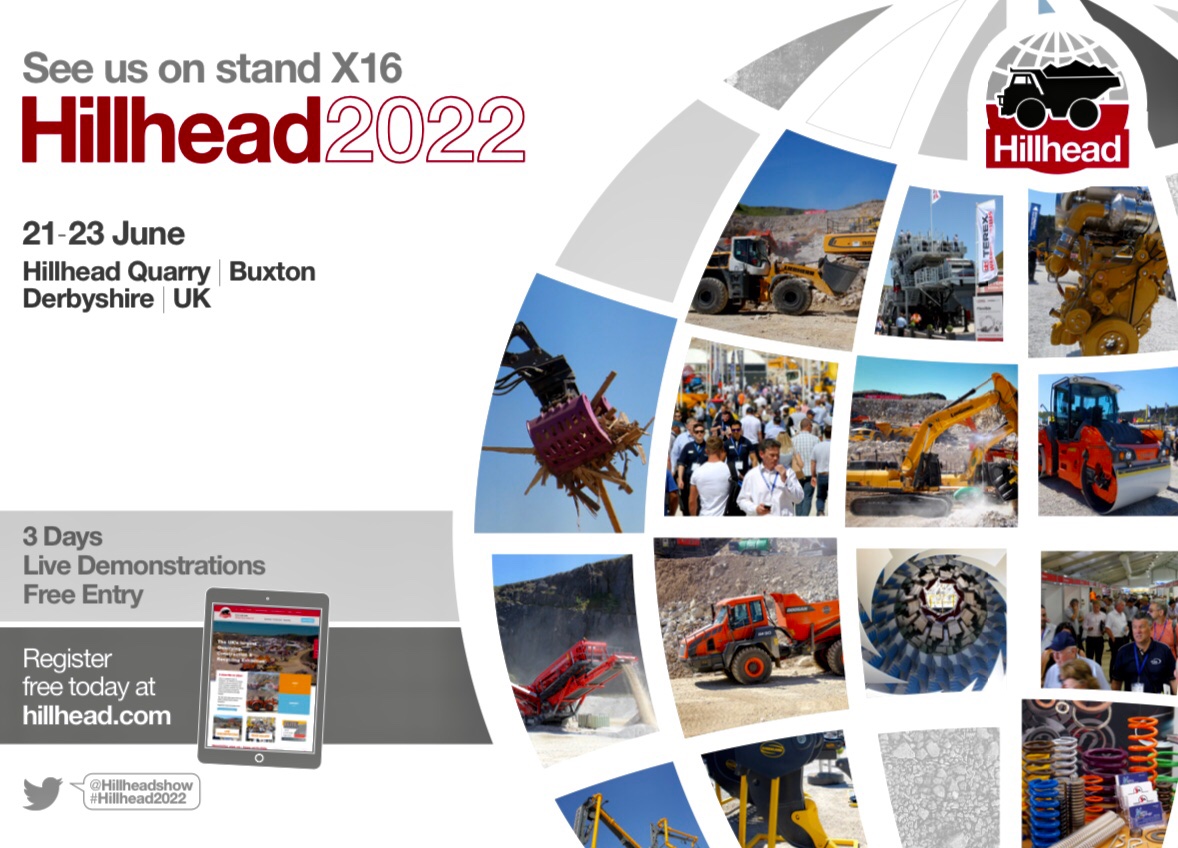 We look forward to once again exhibiting at the iconic @hillhead2022 show next month. 

You can visit our team on stand X16 from 21st - 23rd June! 

hillhead.com 

#construction #get #quarrying #recycling #ukmfg #heavymachinery #exhibition