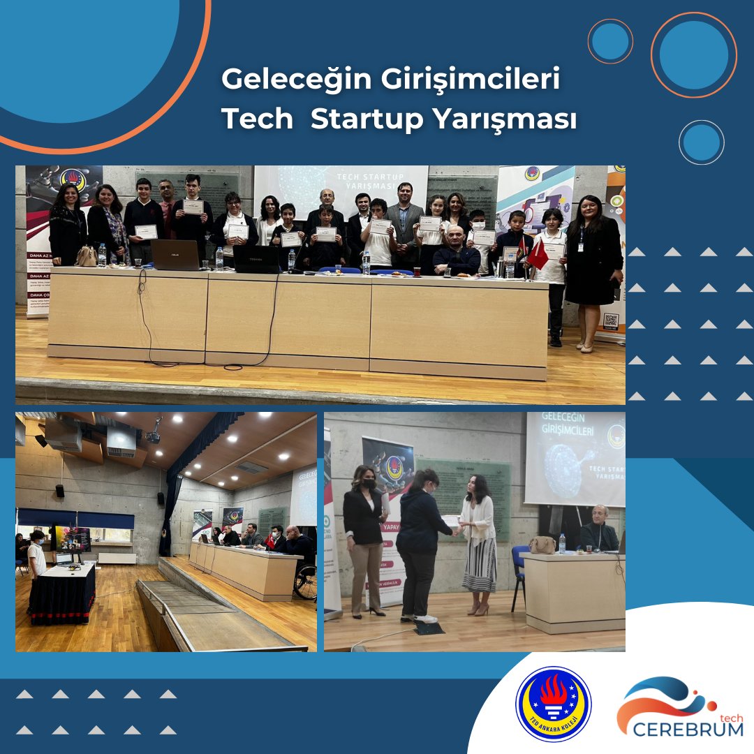 TED Ankara Koleji'nde gençlerin teknolojik fikirlerini projelendirmelerine öncülük etmek amacıyla düzenlenen ''Geleceğin Girişimcileri Tech Startup'' yarışmasında jüri üyesi ve mentor olarak ekibimizden Damla Çıldır da yer aldı. Yarışmaya katılan tüm öğrencileri tebrik ederiz.