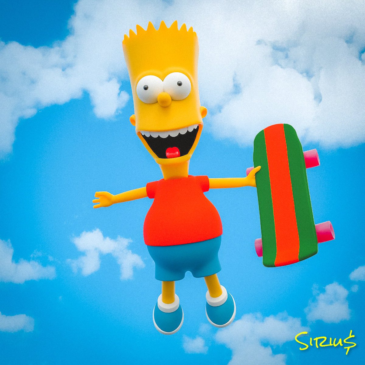 voxelheizen's tweet photo. Cowabunga man… 🤦🏻‍♂️ 🛹 Adobe Vr sculpt. Toolbag 4 render. #bartsimpson #adobemedium #adobevr #sculpture #3dmodeling #thesimpsons #cgi #skateboard #skateboardingisfun #vrart #virtualrealityart #springfield #cabeladams #sourbacterium #siriusvr #voxelbarf #eugeneoregon https://t.co/QI4OCvGsgd