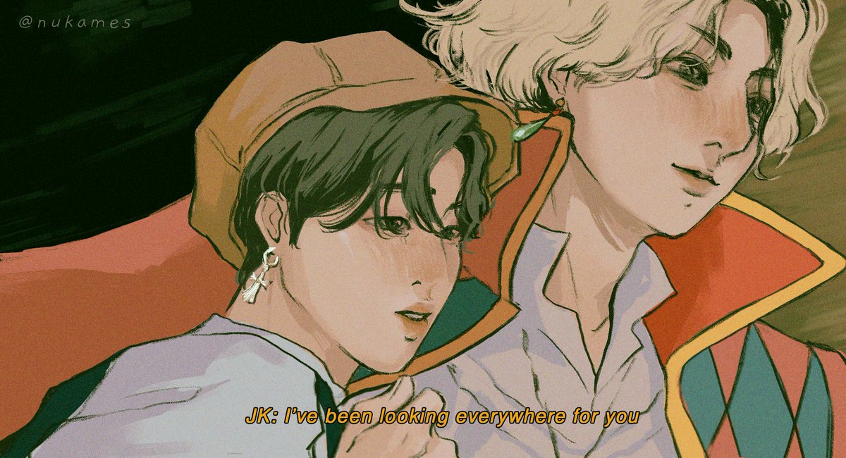 nukames's tweet photo. 🐰🐥JiKook - Howl's Moving Castle 🍳🥓🌠💫🔥 https://t.co/044eYbBpOY