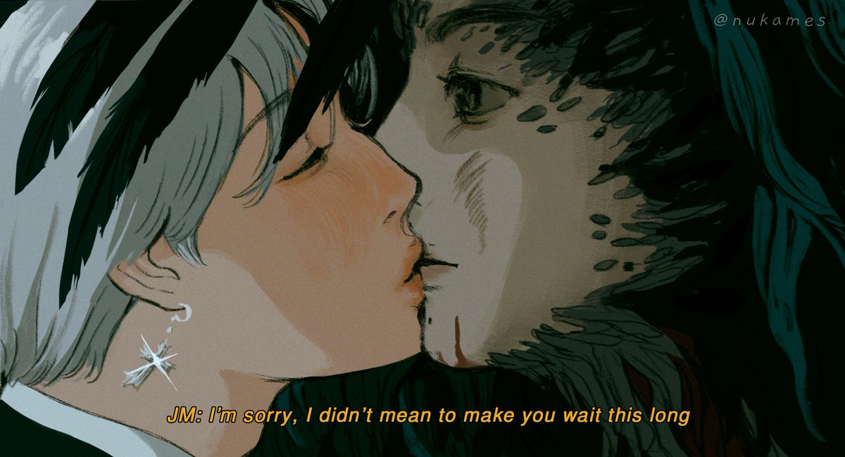 nukames's tweet photo. 🐰🐥JiKook - Howl's Moving Castle 🍳🥓🌠💫🔥 https://t.co/044eYbBpOY