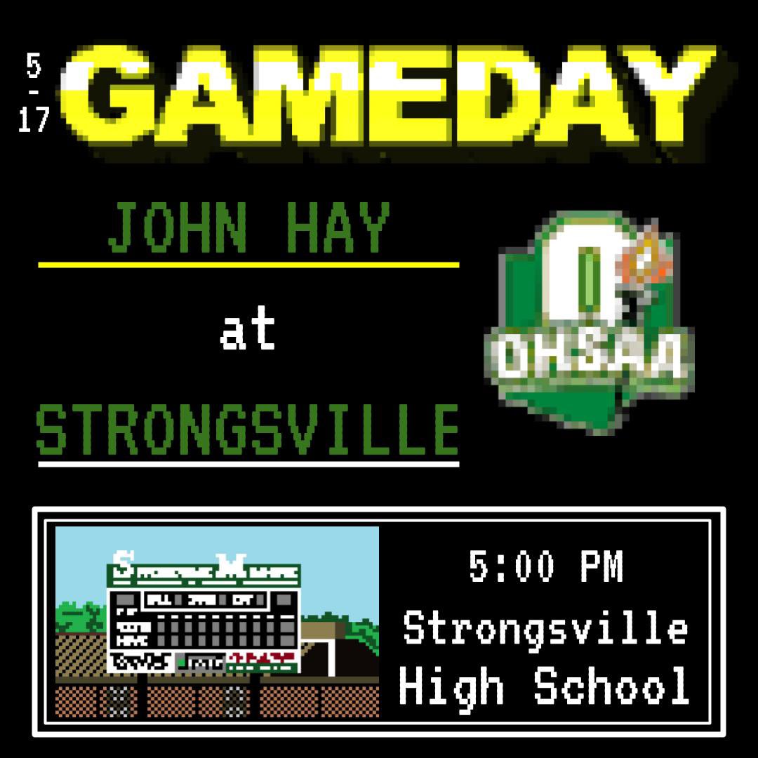 Today we have our <a href="/OHSAASports/">OHSAA Sports</a> playoff game versus <a href="/SHSVarsityBase/">StrongsvilleBaseball</a>