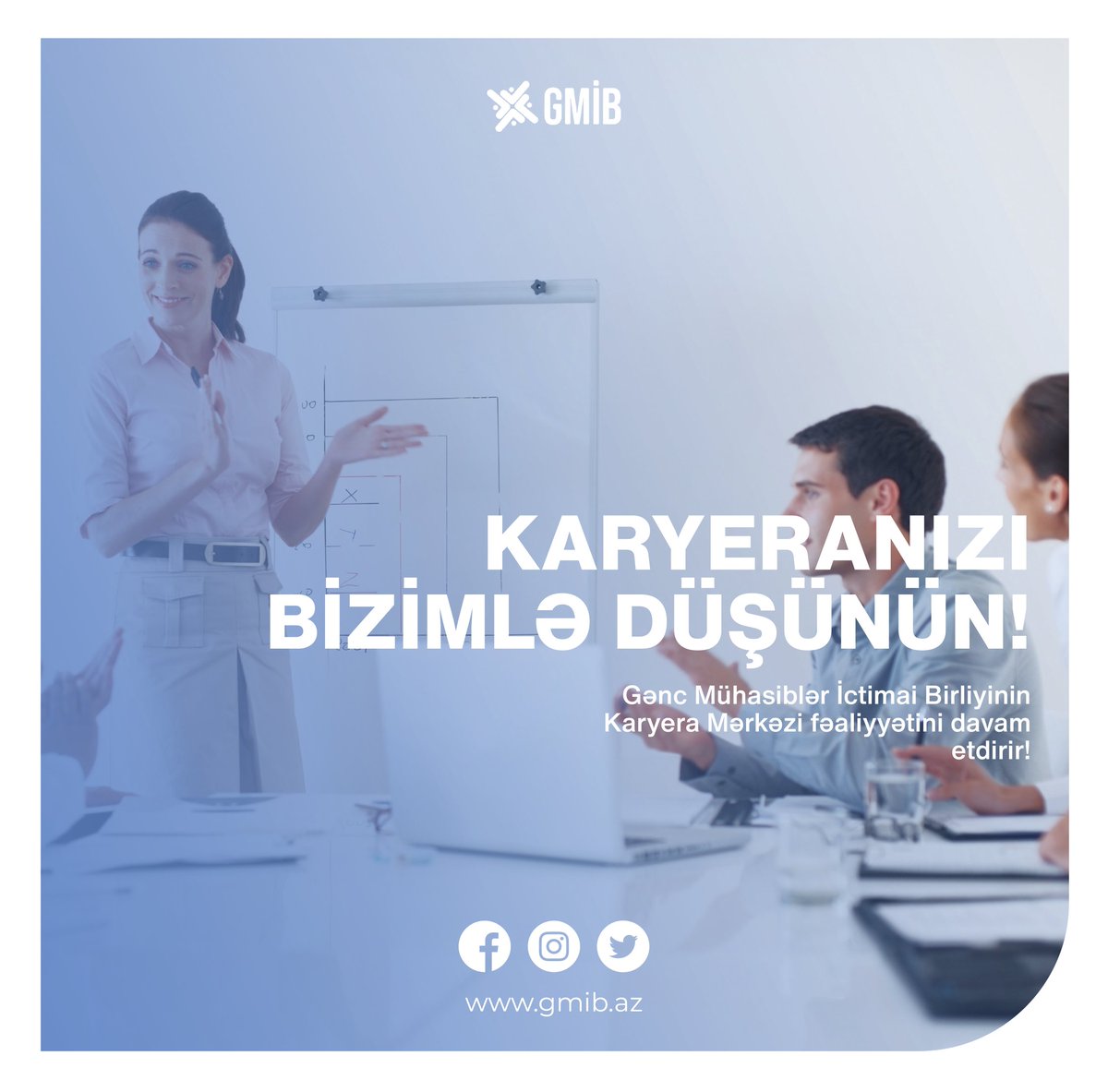 Gənc Mühasiblər İctimai Birliyinin nəzdində fəaliyyət göstərən Karyera Mərkəzi fəaliyyətini davam etdirir!