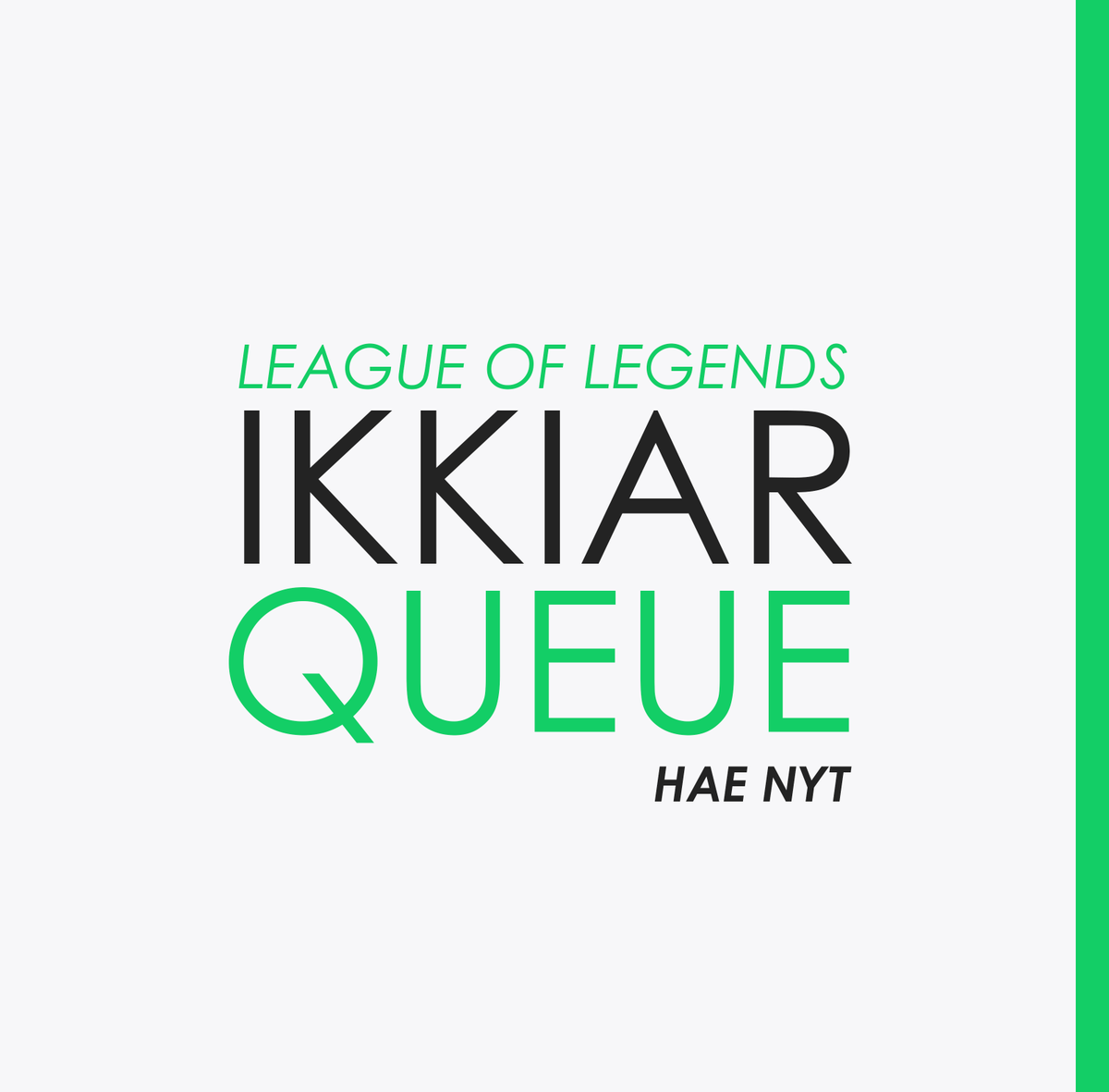 League of legends Suomiscenelle suunattu inhouse que johon voi hakea kaikki d2+ kilplailullisesta pelaamisesta kiinostuneet pelaajat!

Tarkoituksena ois saada mahdollisen hyvä tasoinen inhouse que suomiscenen parantamiseksi ja löytämään uusia pelaajia!

ikkiar.club/apply