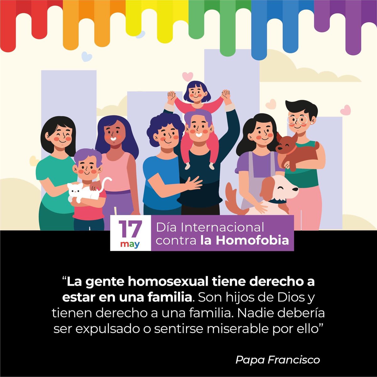 RLehmannMD's tweet photo. ❤️🧡💛💚💙💜
Día contra la Homofobia, la Transfobia y la Bifobia.

"Todas las personas nacen libres e iguales en dignidad y derechos", Declaración Universal de los Derechos Humanos. 17 de mayo, día internacional contra la homofobia” https://t.co/jv8Djcho84
