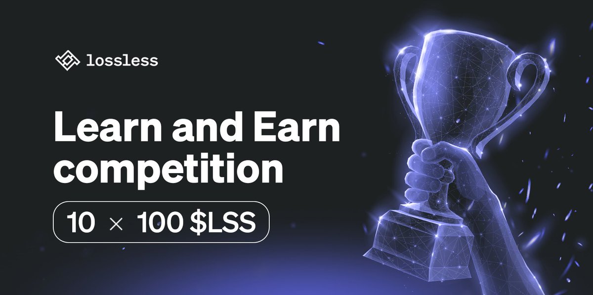 losslessdefi's tweet image. It's time to put your $LSS know-how to a test! 🎓

Rules:
▫️ You must follow @losslessdefi and retweet this post
▫️ Answer all questions right - be eligible to win 100 $LSS tokens
▫️ There will be 🔟 winners

Test &amp;amp; details 👉 forms.gle/dz76xZYesVjspF…

Deadline ➡️ May 20, 4PM UTC