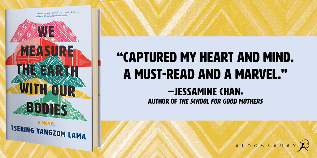 Happy #pubday to WE MEASURE THE EARTH WITH OUR BODIES by <a href="/tseringylama/">Tsering Yangzom Lama</a>, a compelling and profound debut novel about a Tibetan family's journey through exile!

geni.us/wemeasuretheea…