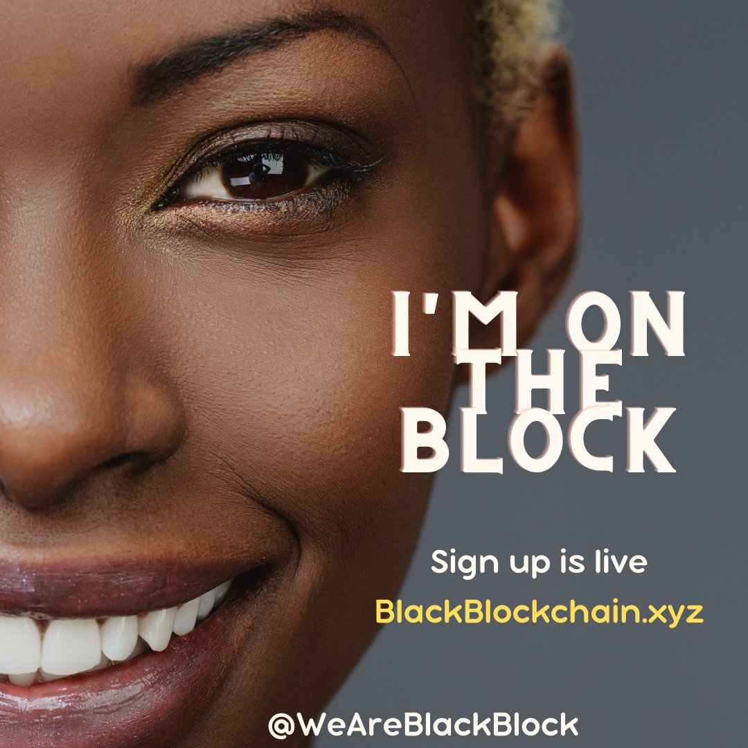 Black Blockchain Alliance, sign up is live.  

We Are Here. We are Black Blockchain 
A network, community, and a movement 
<a href="/weareblackblock/">Black Blockchain Alliance</a>
 #building #blockchain #startup #early #membership