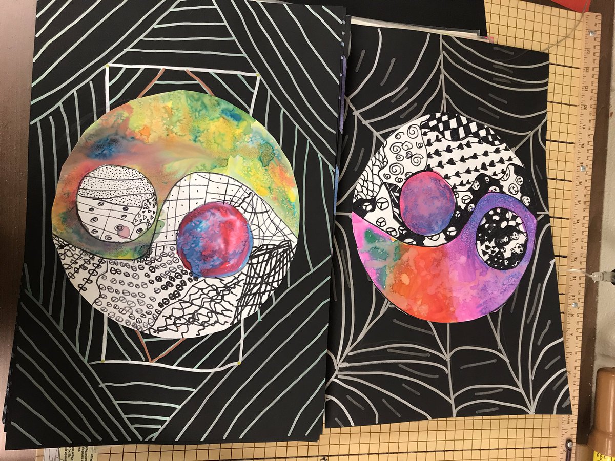 5th Grade Ying-Yang Zen Tangles