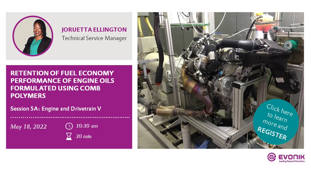 Still hungry for more STLE input? Check out our presentation about Evonik Oil Additives’ #viscosity index improver #technology. Learn how our comb #polymers contribute to superior fuel economy of engine oils while ensuring engine protection. #stle2022
ow.ly/C8VG50J2AWW
