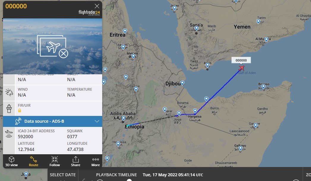 Laurent_Le_Bloa's tweet photo. End of mission in #Ethiopia for #UAE AF Beechcraft350 c/n 802 adsb Hex 592000?
Aircraft returned today to Abu Dhabi call sign #UAF801
@RAbdiAnalyst @Abdi678 @G_OnTheGround @ATCprowler @kinjeketile @OAbraar https://t.co/f8IdZtVppk