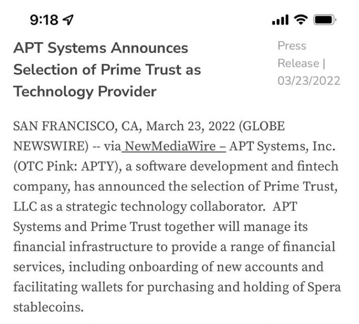 TraderDaddy777's tweet photo. The #crypto community is witnessing first hand the need for true, transparent, &amp; actually stable #stablecoins with $USDT $DEI $LUNA $UST depegging $btc $eth

$APTY is bringing just that to market.

A custodian held, #USD/#Gold backed, true/transparent, actually stable #StableCoin https://t.co/AtZbGrH5ol