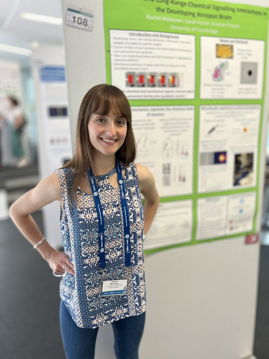 All ready and excited to present my poster at #EESMechanobiology! I’d love to tell you about our work in how mechanical and chemical signals work together in neural development @Franze_Lab - please come and say hello at Poster 108!😊🧠