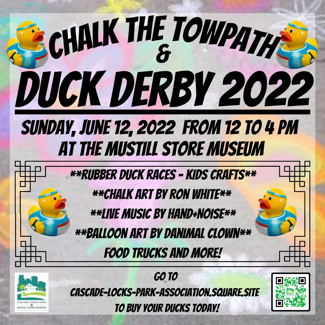 It's time for the Duck Derby and Chalk the Towpath! Buy your ducks here. You do not have to be in attendance to win. #Akron  …de-locks-park-association.square.site