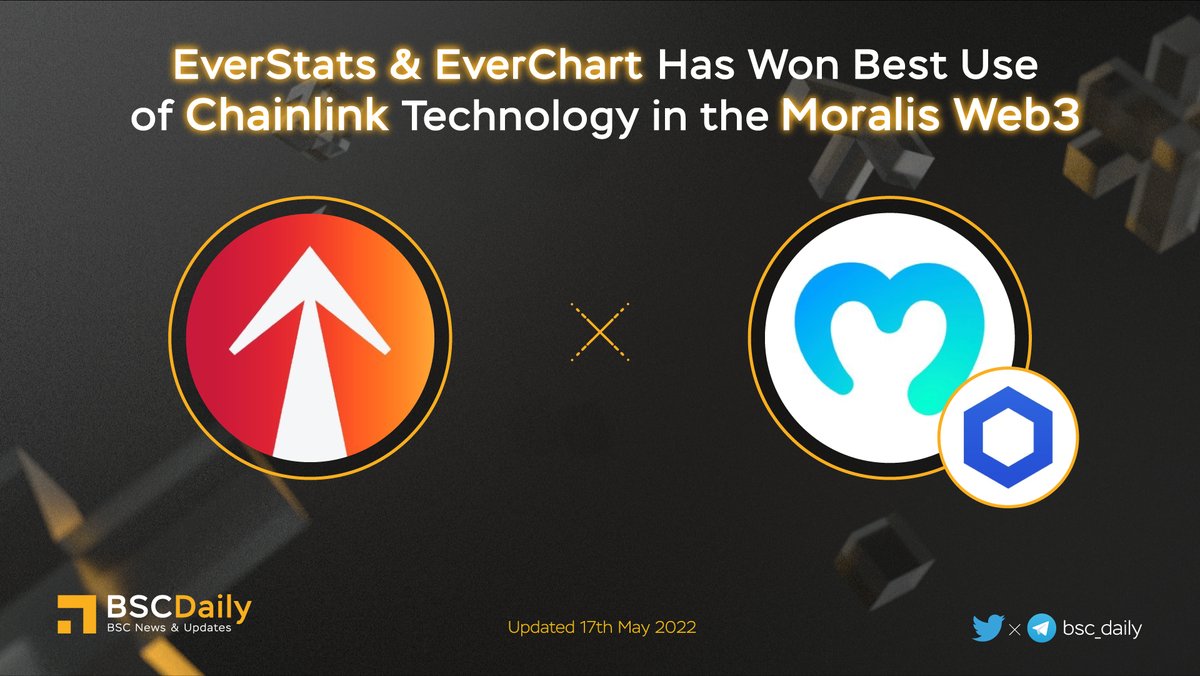 EverChart's tweet image. EverRise: RT @bsc_daily: 🎉 @EverRise #EverStats &amp;amp; #EverChart has won Best Use of @chainlink Technology in the @MoralisWeb3 🚀

👉#EverStats makes real-time insights about all aspects of EverRise easily accessible to the community💪

👉EverChart : You…